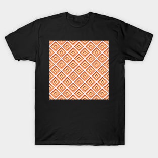 Seamless Sienna Geometric Pattern T-Shirt